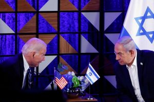 Viagem a Israel vincula Biden e EUA a qualquer ofensiva em Gaza