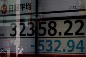 Índice do Japão cai para nível mais baixo em 4 meses com alta de rendimentos dos títulos dos EUA