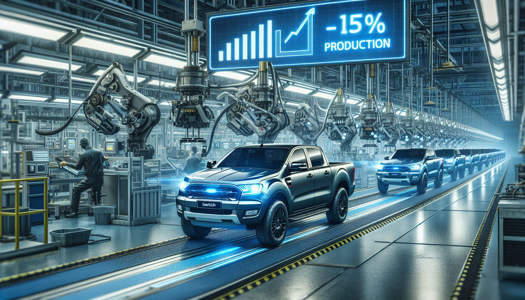 Aumento de Produção: Ford planeja aumentar em 15% a fabricação do modelo Ranger para atender à demanda crescente