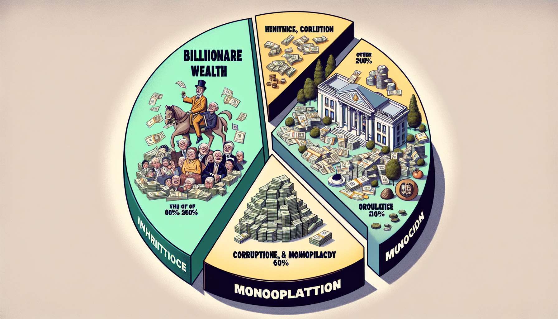 A origem da riqueza dos bilionários: herança, corrupção e monopólio - Revelações chocantes da Oxfam sobre a desigualdade econômica mundial