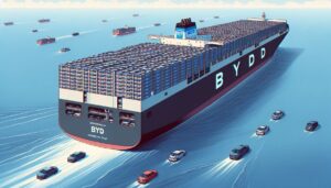 Com chegada de navio da BYD, Brasil recebe reforço de 5,5 mil veículos para ampliar frota sustentável e atender demanda crescente por carros elétricos e híbridos