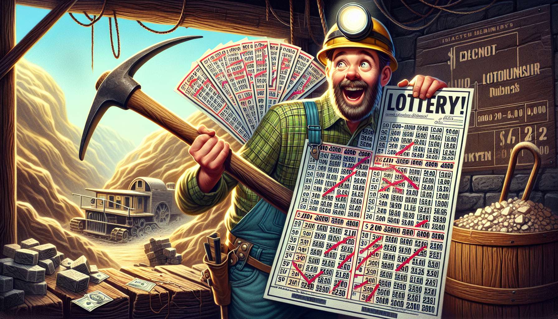 Mineiro ganha mais de R$ 200 mil ao errar todos os números da loteria