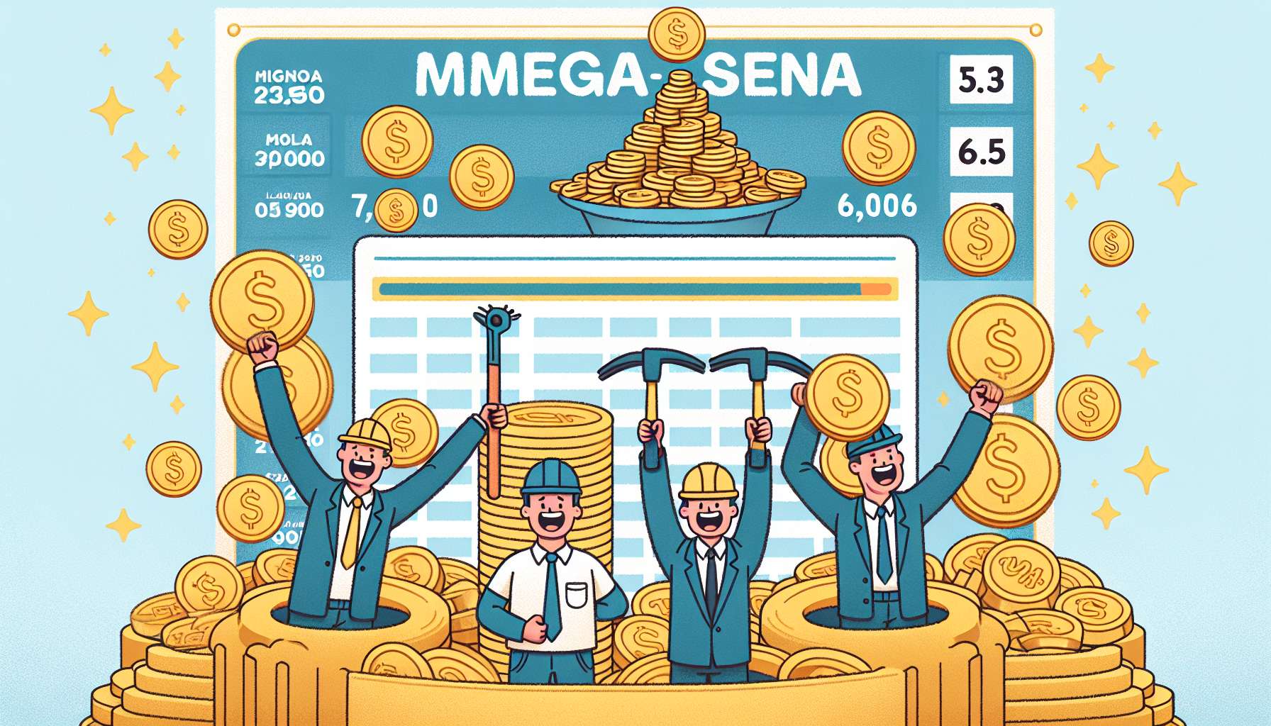 Mega-Sena acumula para R$ 6,5 milhões; três mineiros levam a quina