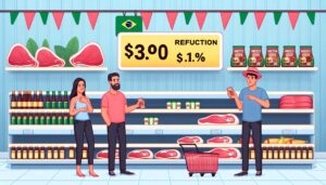 Estudo mostra queda nos preços de carne e café após tarifaço no Brasil