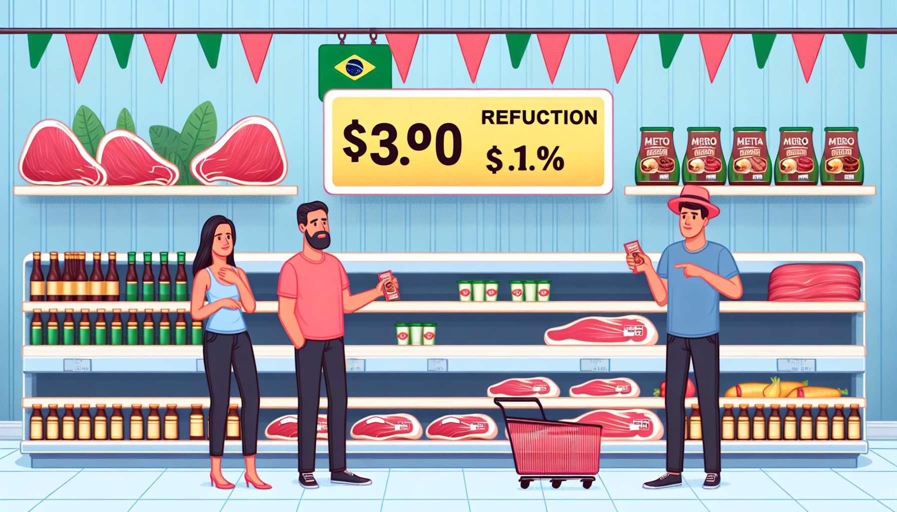 Estudo mostra queda nos preços de carne e café após tarifaço no Brasil
