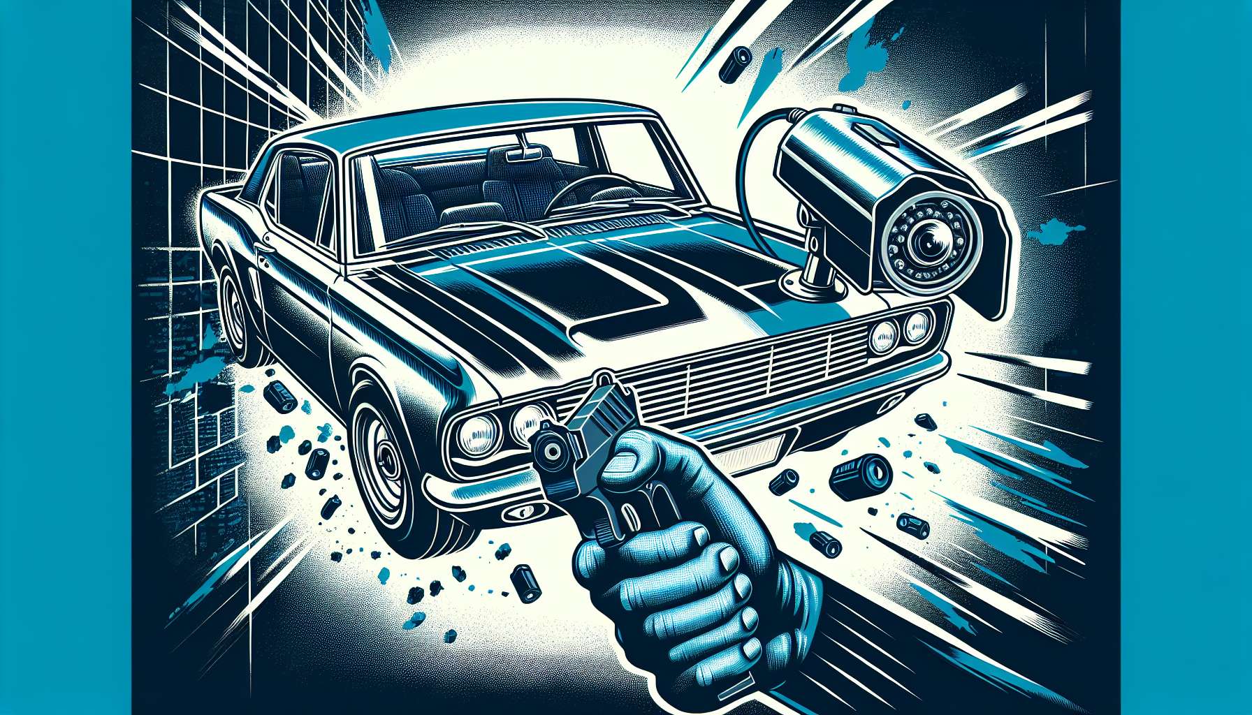 Ladrões focam câmera do Fastback em furtos rápidos