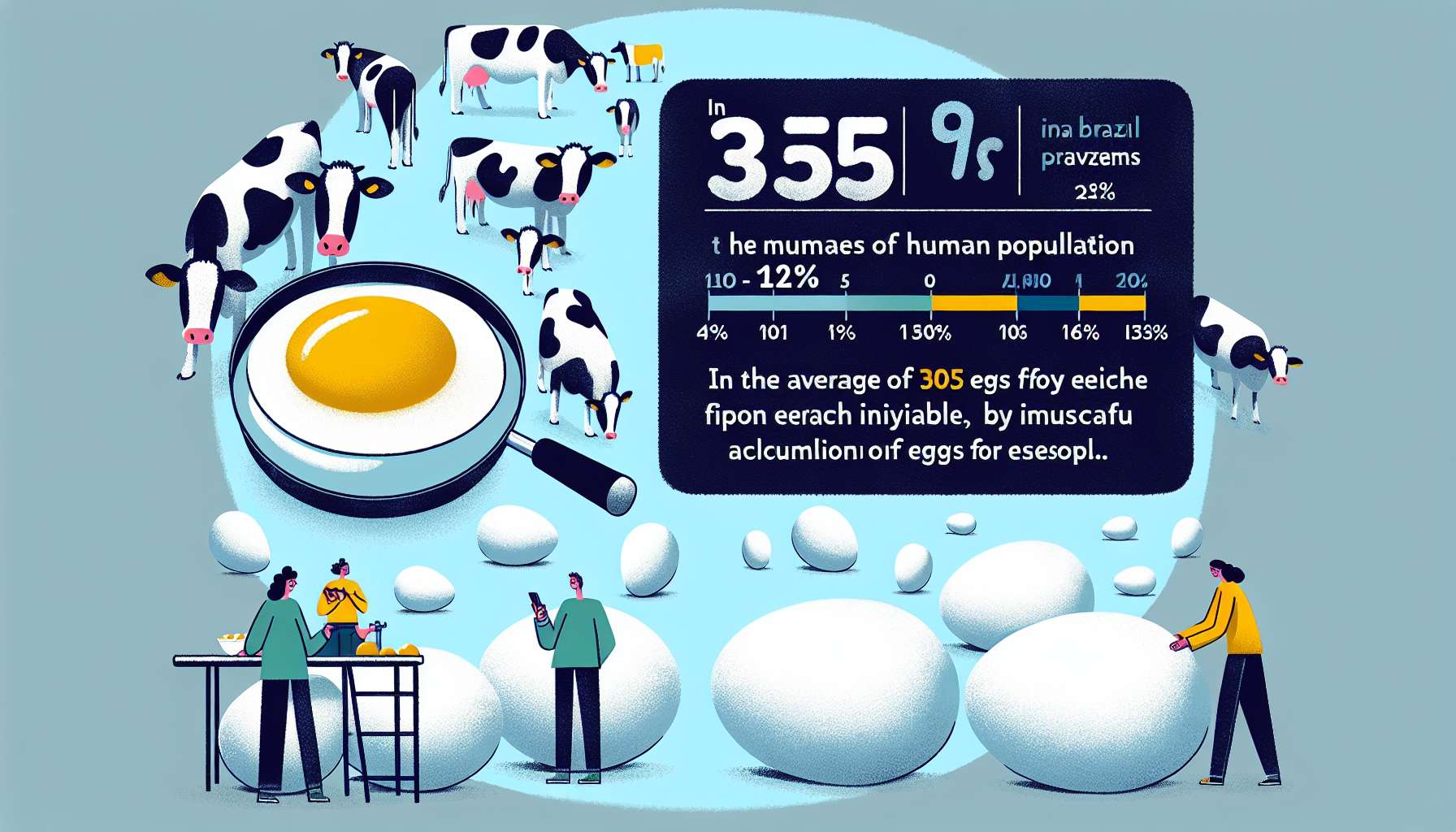 Brasil: População bovina supera a humana e consumo de ovos impressiona